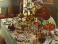 ディナーテーブル 1897 アンリ・マティス印象派静物画